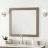 Signature Hardware Fallbrook 34 in. Rectangular Vanity Mirror in Ash Brown