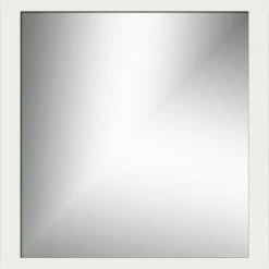 Strasser Woodenworks 32 x 30 in. Framed Wall Mirror in Powder Grey