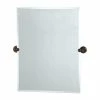 Gatco Tiara 23-1/2 x 31-1/2 in. Brass Wall Mount Rectangular Frameless Mirror in Oil Rubbed Bronze