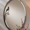 Hubbardton Forge 32 x 22 in. Oval Mirror in Black
