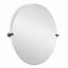 Signature Hardware Seattle 32-1/2 in. Oval Tilting Mirror in Oil Rubbed Bronze