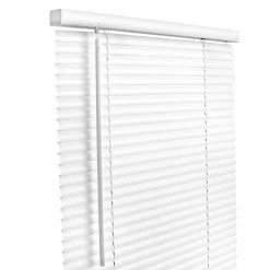 Lotus & Windoware, Inc. 24 x 72 in. Cordless Vinyl Mini Blind, White