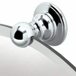 Gatco Cafe Frameless Oval Wall Mirror in Polished Chrome