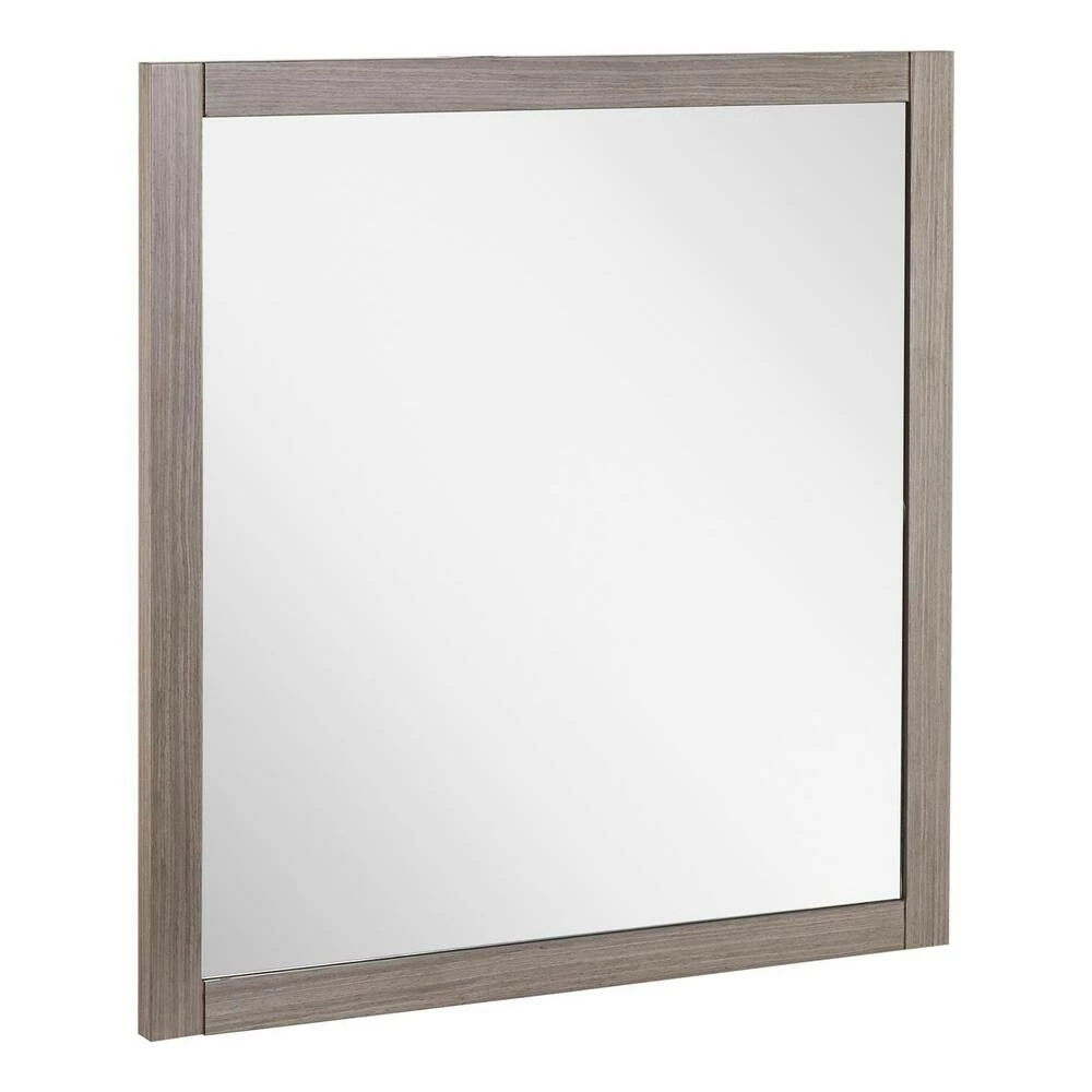 Signature Hardware Fallbrook 22-1/8 in. Rectangular Vanity Mirror in Ash Brown 3 Signature Hardware Fallbrook 22-1/8 in. Rectangular Vanity Mirror in Ash Brown - Image 3