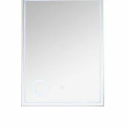 James Martin Vanities 23-5/8 in. Rectangular LED Mirror in Glossy White