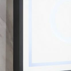 James Martin Vanities 23-5/8 in. Rectangular LED Mirror in Matte Black -Lotus & Windoware, Inc. Shop Query 1627