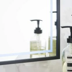 James Martin Vanities 23-5/8 in. Rectangular LED Mirror in Matte Black -Lotus & Windoware, Inc. Shop Query 1630