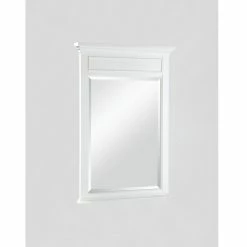Fairmont Designs Framingham 34 in. Rectangle Mirror in Polar White