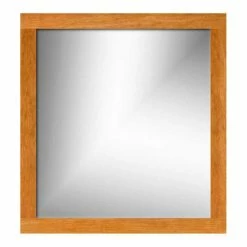 Strasser Woodenworks 30 x 32 in. Wall Mount Rectangular Frame Mirror in Natural Cherry