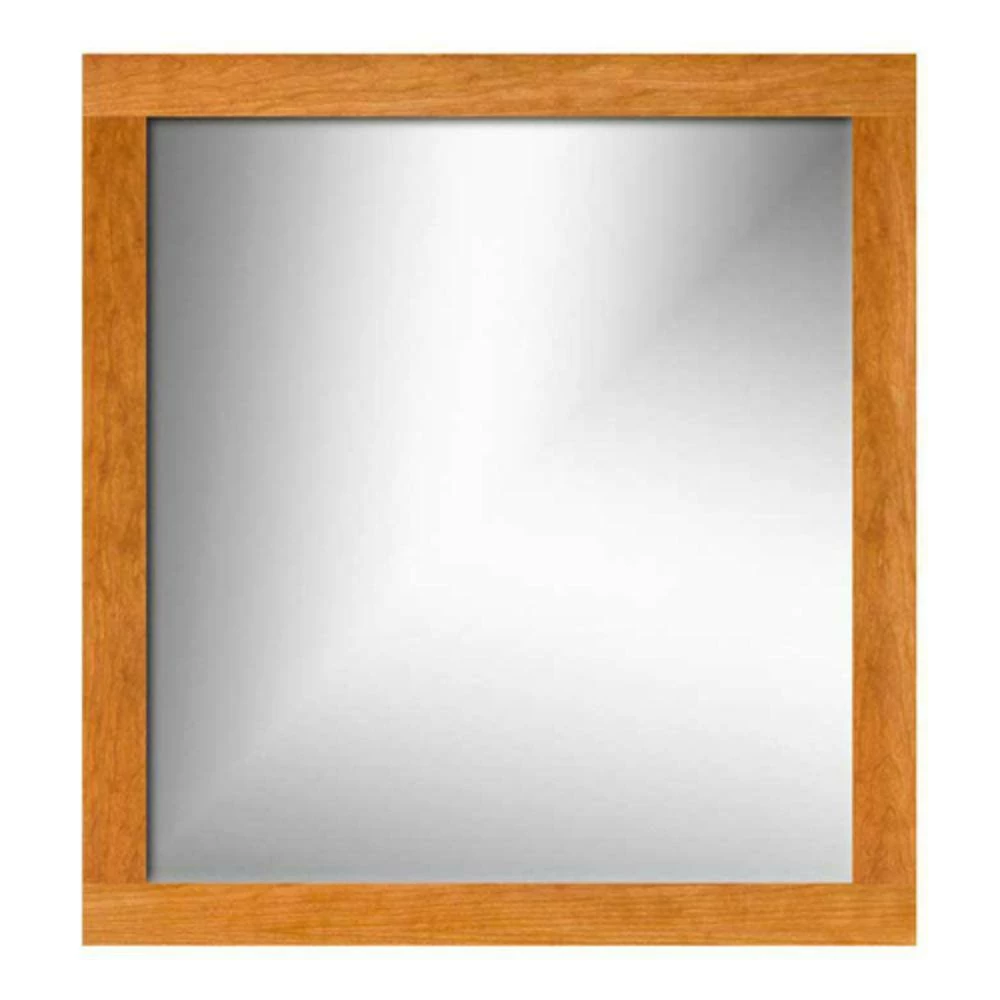 Strasser Woodenworks 30 x 32 in. Wall Mount Rectangular Frame Mirror in Natural Cherry 1 Strasser Woodenworks 30 x 32 in. Wall Mount Rectangular Frame Mirror in Natural Cherry