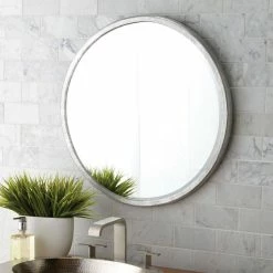 Native Trails Divinity 25 in. Round Beveled Mirror -Lotus & Windoware, Inc. Shop Query 1649