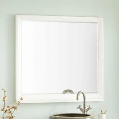 Signature Hardware Davyn 36 in. Rectangular Mirror in White