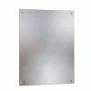 Bobrick 17-1/2 in. Stainless Steel Frameless Rectangle Mirror