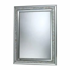 Elk Home Sardis 39 in. Decorative Mirror in Brushed Steel and Clear