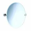 Gatco Marina 24 x 32 in. Frameless Oval Mirror in Polished Chrome