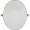 Minka Lavery 19-1/2 x 24-1/2 in. Oval Framed Mirror in Brushed Nickel