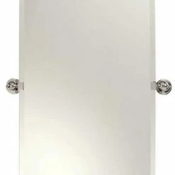 City 212 20 in. Large Frameless Mirror in Polished Chrome