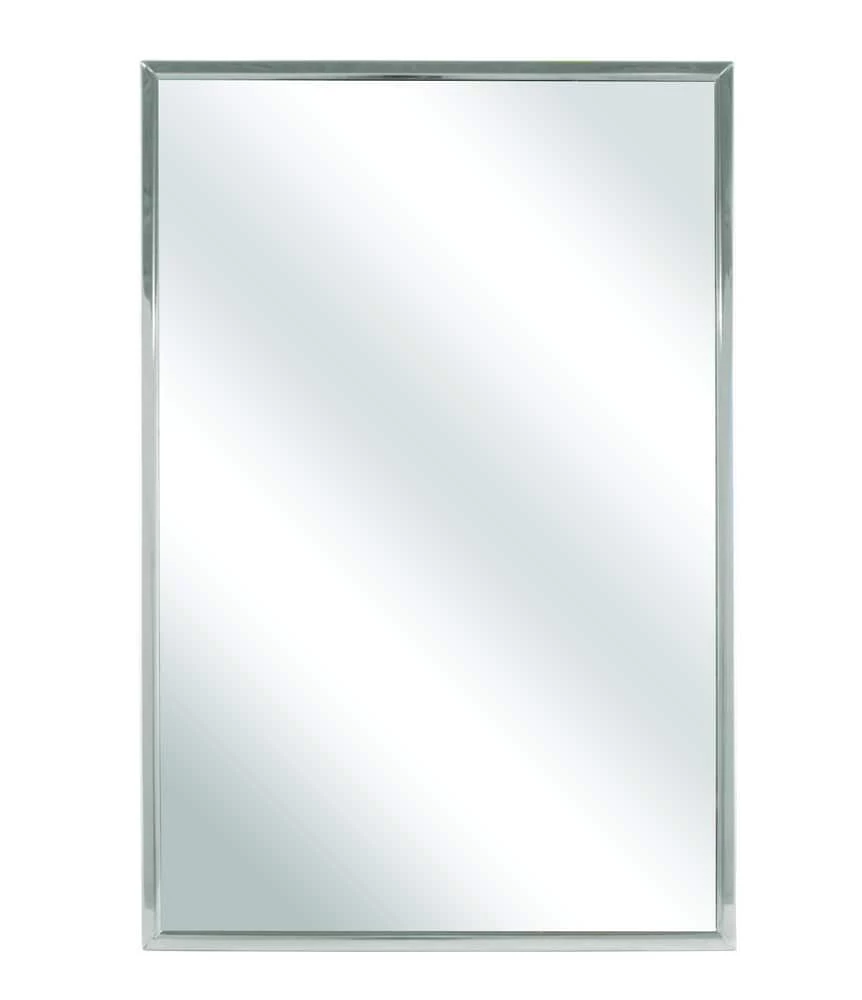 Bradley Corporation Series 781 24 x 30 in. Mirror with Roll-Formed Channel Frame in Stainless Steel 1 Bradley Corporation Series 781 24 x 30 in. Mirror with Roll-Formed Channel Frame in Stainless Steel