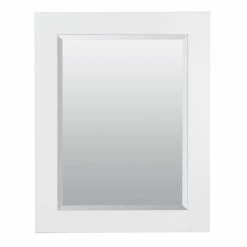 Lotus & Windoware, Inc. Shop 17 American Pride 29 x 41 in. Decorative MDF Framed Beveled Mirror in White