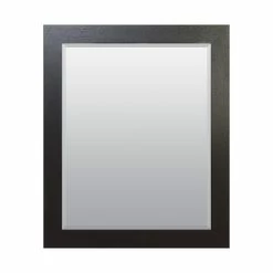 American Pride 24 x 36 in. Beveled Edge Framed Mirror in Espresso