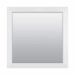 American Pride 30 x 36 in. Beveled Edge Framed Mirror in White