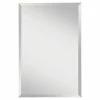 Feiss Infinity 36 x 24 in. Frameless Rectangle Mirror in Clear