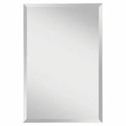 Feiss Infinity 36 x 24 in. Frameless Rectangle Mirror in Clear