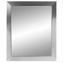 Jensen 36 x 30 in. Framed Mirror in Satin Nickel