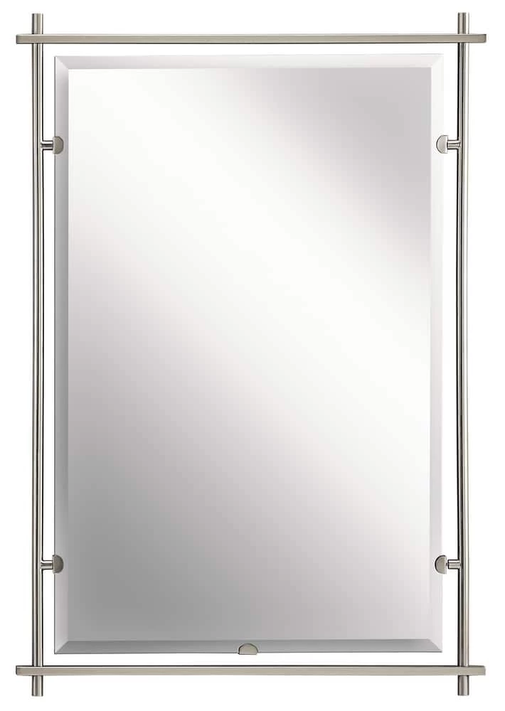 Kichler Lighting Eileen 26 x 38 in. Mirror in Brushed Nickel 1 Kichler Lighting Eileen 26 x 38 in. Mirror in Brushed Nickel