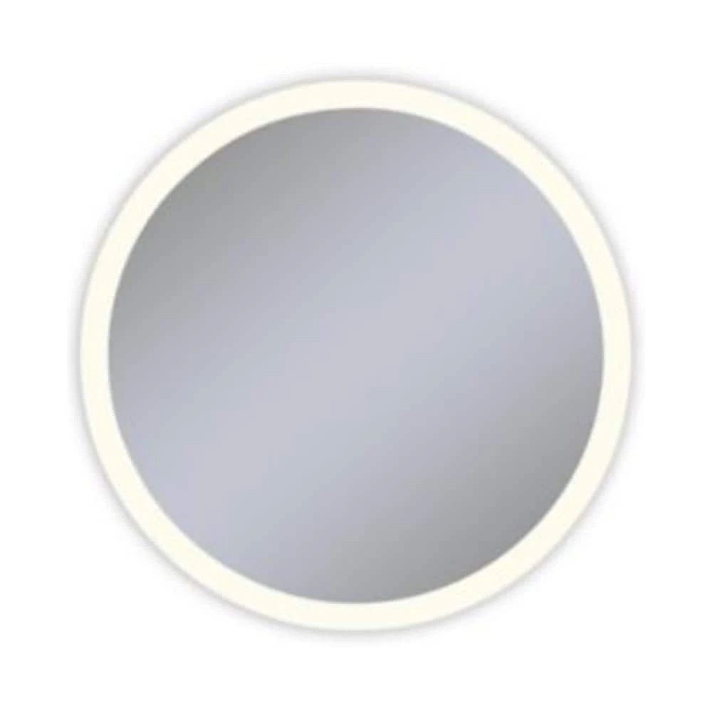 Robern Vitality 40 in. 2700K Anodized Aluminum Frameless Round Mirror with Light Perimeter 1 Robern Vitality 40 in. 2700K Anodized Aluminum Frameless Round Mirror with Light Perimeter