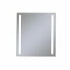 Robern Vitality 30 x 40 in. 2700K Anodized Aluminum Frameless Rectangle Mirror with Light Column