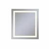 Robern Vitality 36 x 40 in. 2700K Anodized Aluminum Frameless Rectangle Mirror with Light Inset