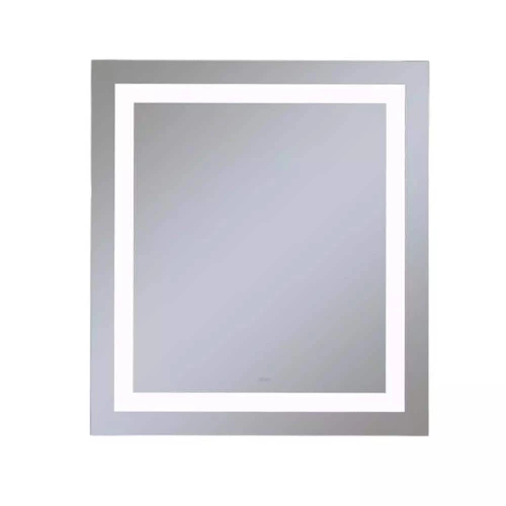Robern Vitality 36 x 40 in. 4000K Anodized Aluminum Frameless Rectangle Mirror with Light Inset 1 Robern Vitality 36 x 40 in. 4000K Anodized Aluminum Frameless Rectangle Mirror with Light Inset