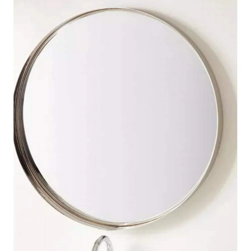 Signature Hardware Palora Square Decorative Vanity Mirror in Brushed Nickel 1 Signature Hardware Palora Square Decorative Vanity Mirror in Brushed Nickel