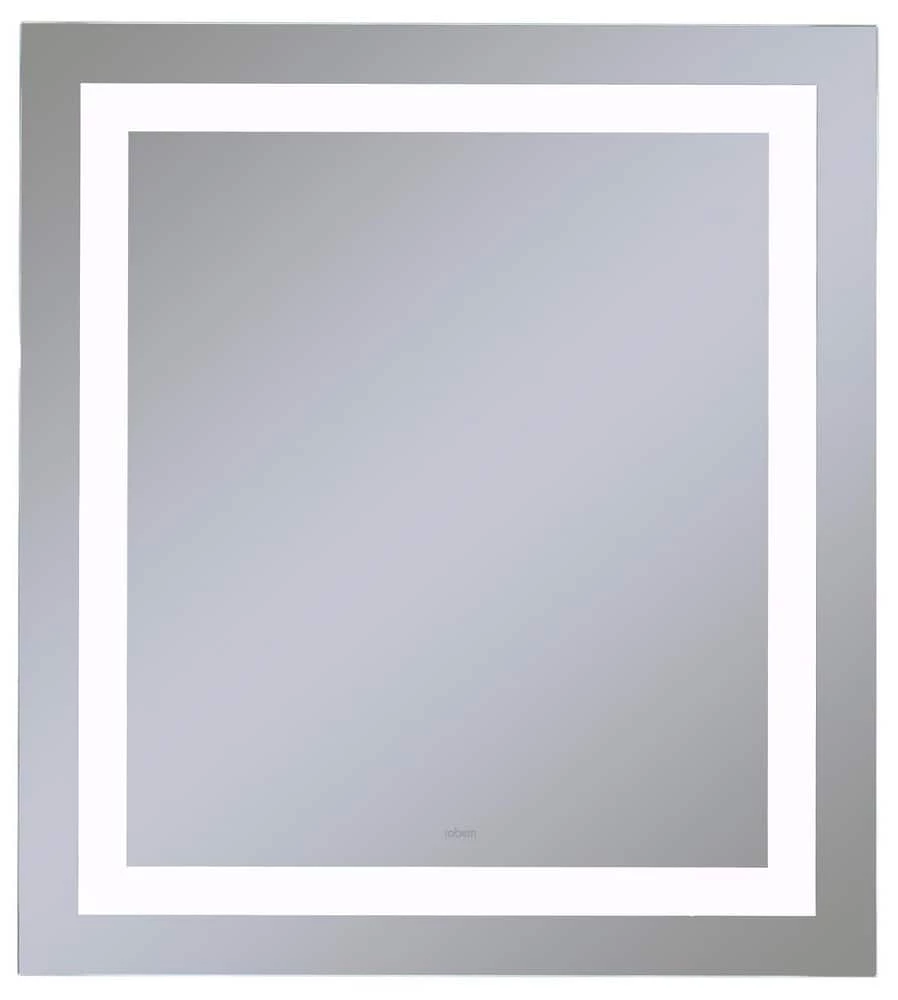 Robern Vitality 24 x 40 in. 4000K Anodized Aluminum Frameless Rectangle Mirror with Light Inset 1 Robern Vitality 24 x 40 in. 4000K Anodized Aluminum Frameless Rectangle Mirror with Light Inset