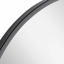 Signature Hardware Amyr 24 in. Oval Vanity Mirror in Gloss Black -Lotus & Windoware, Inc. Shop Query 334