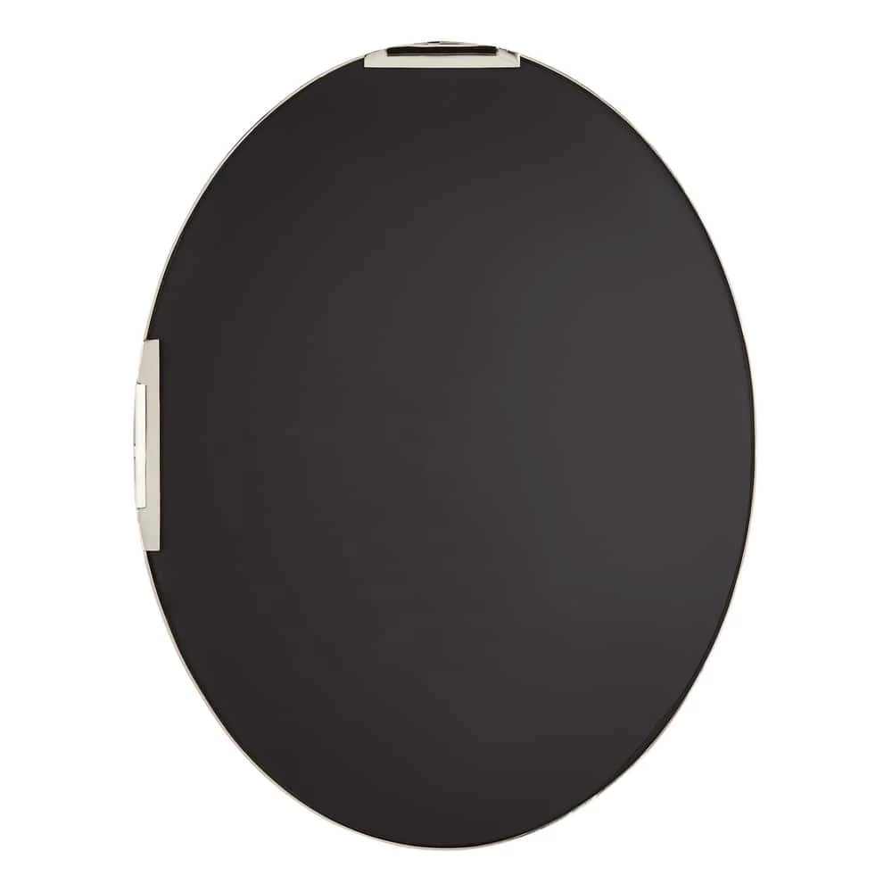Signature Hardware Amyr 24 in. Oval Vanity Mirror in Gold Leaf 2 Signature Hardware Amyr 24 in. Oval Vanity Mirror in Gold Leaf - Image 2
