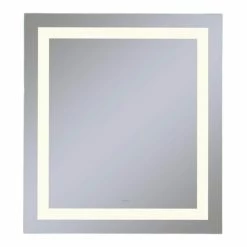 Robern Vitality 30 x 40 in. 2700K Anodized Aluminum Frameless Rectangle Mirror with Light Inset