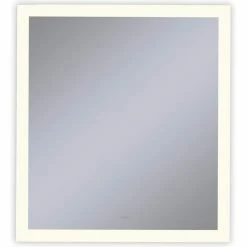 Robern Vitality 30 x 30 in. 2700K Anodized Aluminum Frameless Rectangle Mirror with Light Perimeter