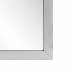 Jensen 36 x 42 in. Framed Rectangle Mirror in Satin Nickel