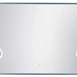 James Martin Vanities 70 x 42 in. Rectangular Framed Mirror in Nickel Plated