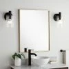 Signature Hardware Dampier 24 in. Rectangle Vanity Mirror in Gold Leaf