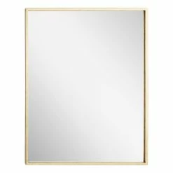 Signature Hardware Dampier 24 in. Rectangle Vanity Mirror in Gold Leaf -Lotus & Windoware, Inc. Shop Query 421