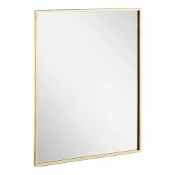 Signature Hardware Dampier 24 in. Rectangle Vanity Mirror in Gold Leaf -Lotus & Windoware, Inc. Shop Query 423