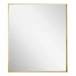 Signature Hardware Carpini 31 in. Square Vanity Mirror in Gold Leaf -Lotus & Windoware, Inc. Shop Query 435