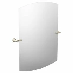 Moen Flara™ 37-3/4 x 30 x 3-3/16 in. Rectangular Flat Edge Tilting Mirror in Brushed Nickel