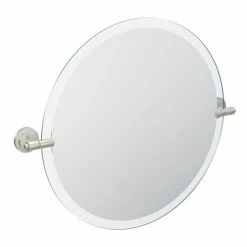Moen Iso™ Mirror with Decorative Hardware in Brushed Nickel