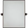 Minka Lavery 30 x 24 in. Rectangle Pivoting Mirror in Dark Brushed Bronze