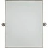 Minka Lavery 30 x 24 in. Rectangle Pivoting Mirror in Brushed Nickel