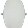 Minka Lavery 36 x 21-1/2 in. Oval Pivoting Mirror in Polished Chrome